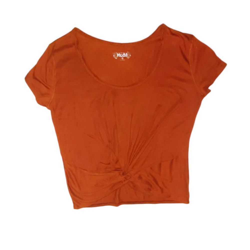 💕$2 Bundled Juniors Tie Knot front Short Mudd Tee Sz. XS